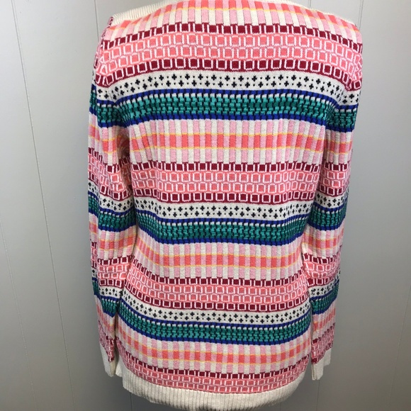 TALBOTS Boatneck Multi-Colored Sweater M - Picture 3 of 7